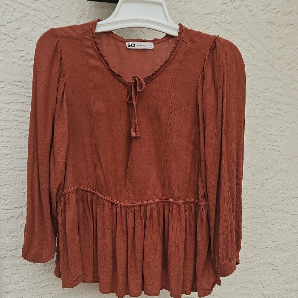 SO Women's Terracotta Blouse